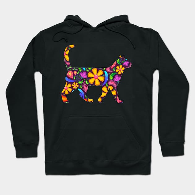 Cute Flowers Rainbows Adorable Hoodie by GreenCowLand